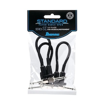 Ibanez Sı Serisi Standart Enstrüman Kablosu - 2 Açılı Fiş 3 Parçalı Set Patch Kablosu - Jak - Jak Sku: Zeus8690010624956