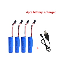 3.7v 14500 Lion 4 Adet Oyuncak Pili Siyah Soketli Ve Usb Şarj Cih