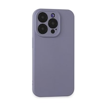 Apple  Uyumlu  iPhone 15 Pro Kılıf Nano İçi Kadife Silikon Lila