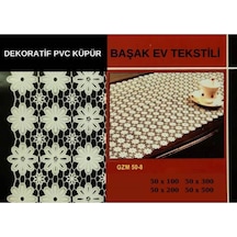 Pvc Küpür Dantel Raf Ve Dolap Örtüsü Runner Beyaz 28kpr5022 Beyaz