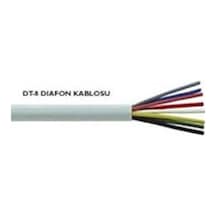 Reçber Dt-8 Kablo Tam Bakır Dt8 Alarm Diafon Kablosu