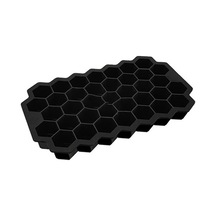 Metabagua Ice-cube Tray For Freezer With Lid, Silicone Trays Spill-resistant Removable Cover, Black 9nklgx Siyah