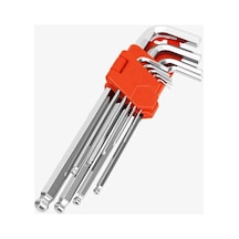 Rekotools 9 Parça Misket Başlı Uzun Allen Alyan Anahtar Seti