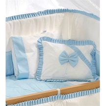 Meltem Kids Bambino Mavi Pamuklu Bebek Uyku Seti 70 x 110 CM Mavi