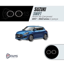 Suzuki Swift 2017-2023 Krom Sis Çerçevesi 2 Parça Paslanmaz Çelik