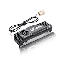 M.2 2280 Ssd Soğutucu, 20mm Dahili Soğutma Fanı, Alüminyum Levha Fin Tasarımı, Pc İçin Termal Pedli, Siyah Diğer