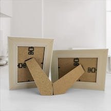 Kahverengi Ahşap Resim Çerçevesi Vintage Portre Fotoğraf Çerçeveleri Evlilik Yıldönümü Retro Manzara Posteri 6 İnch