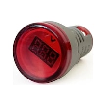 Dijital Voltmetre 22mm Ac 60-500v Led Kırmızı Işık