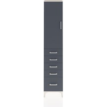 Arges Dolap 2 Raflı 5 Çekmeceli Tek Askılı 44x30x221 Aytaşı-a... Aytaşı