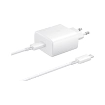 Samsung Uyumlu 45W Hızlı Şarj Adaptörü Beyaz+Type-C Kablo