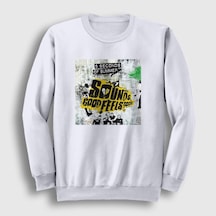 Presmono Unisex Wall 5 Seconds Of Summer Sweatshirt Beyaz