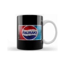 Faliraki Pepsi Logo Kupa Bardak Porselen Karışık