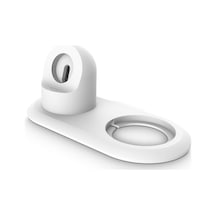 Rogfer 2 Arada 1 Çok Fonksiyonlu Magsafe Şarj Standı Tutucu Watch / İphone Uyumlu Beyaz Beyaz
