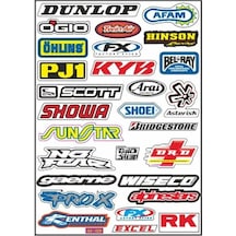 A4 Sticker 005 Tek Paket Çoklu Sticker Çok Renkli
