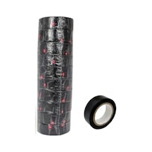 İzole Elektrik Bandı Siyah Pvc Bant 18Mm 10 Adet