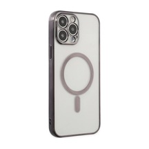 Apple iPhone Uyumlu 14 Pro Kılıf Magneticsafe Lazer Silikon - Siyah Diğer
