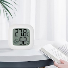 69hf Dijital Termometre Lcd Ekran Nem Ölçer Akıllı Sıcaklık Nem Sensörü