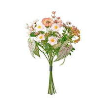 Ikea Smycka Yapay Buket, Pembe-beyaz, 60 Cm, İç-dış Mekan