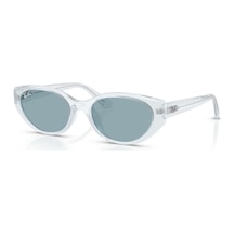 Ray-ban Rb 4457d 687280 55 Unisex Yastık Şeffaf Kemik Güneş Gözlüğü Şeffaf