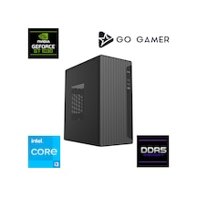 Go Gamer E71F i3-12100F 16 GB 256 GB SSD GT1030 4 GB Free Dos Oem Paket Masaüstü Oyuncu Bilgisayarı