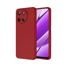 Realme 11 4g Kılıf Yumuşak Silikon Kamera Korumalı Lansman Pazarplus Kırmızı
