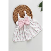 Yazlık Elbise Kısa Kollu Kız Çocuk Elbise Bebek Giyim Kız Bebek Elbise Elbyaskfyk 001