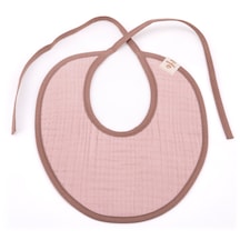 Magnolia Textile Müslin Biyeli Bebek Önlük Açık Pembe