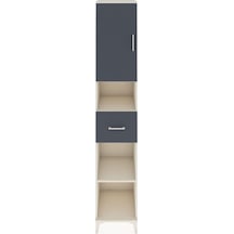 Hyperion Dolap 5 Raflı Tek Çekmeceli Tek Kapaklı 44x44x243 Aytaşı-antrasit Aytası