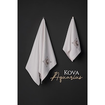 Varol %100 Microcotton Üst Kalite Havlu Seti Burç Nakışlı Kova-standart Kova
