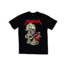 Metallica Baskılı T-Shirt Siyah