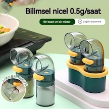 Besthome1 100 Karakterlik Kantitatif Yeşil Kutu Baharat Kutusu Ev Mutfak Baharatı Yeşil Renkli Yeşil