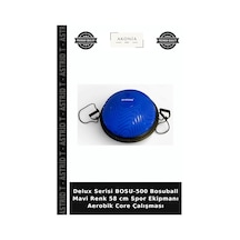 Delux Serisi Bosu-500 Bosuball Mavi Renk 58 Cm Spor Ekipmanı Aerobik Core Çalışması