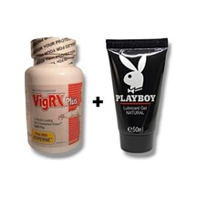 Vigrx Plus 60lı Takviye - Playboy Lubricant Jel 50 Ml
