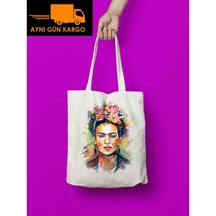 Frida Kahlo En Çok Satılan Bez Çanta Aynı Gün Ücretsiz Kargo