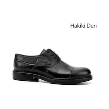 Gönderi(R) Gönderi R Siyah Bağcıklı Hakiki Deri Klasik Ayakkabı Siyah