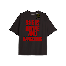 Flood Of Style Siyah Oversize T-shirt Sheıs Özel Tasarım