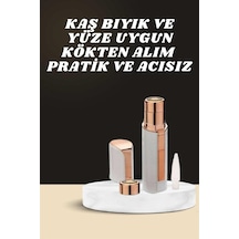 Kaş Bıyık Ve Yüz Epilasyon Aleti Ve Titreşimli Yüz Temizleme Masaj Aleti İkili Set Mh-hs4547-6339