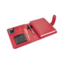 Organizer Ajanda Tarihsiz Çizgili 17x22 CM - Kırmızı