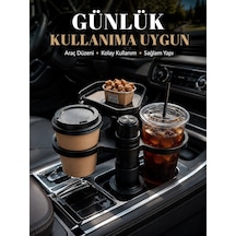Araç İçi Bardaklık Organizeri Çok Amaçlı İçecek Ve Eşya Tutucu
