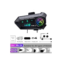 Vothoon Y10 2x Motosiklet Kask Intercom Siyah
