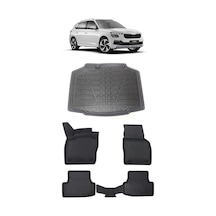 Skoda Kamiq 2025 Model İle Uyumlu 5d Premium Ekstra Havuzlu Paspas Ve Bagaj Havuzu Set