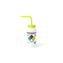 Piset 500 Ml - Ldpe Yıkama Şişesi - Sodyum Hipoklorit Piseti - Yüzey Baskılı - Sarı Kapaklı - Geniş Boyunlu