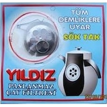 Yıldız Paslanmaz Çay Süzgeçi Demlik Içi - 4 Adet 1 Adet 4' Lü
