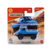 Matchbox 1963 Unimog 406 Mavi 1/64 Diecast Model Araba Çok Renkli