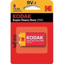 Kodak Shrink Çinko Karbon 9 Volt Pil