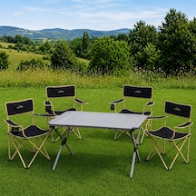 Yek Outdoor Campout Alüminyum Xxl Büyük Masa + 4 Campout Mogan Sandalye Set Diğer