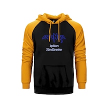 Manga Is Ikları So Ndu Rseler Sarı Renk Reglan Kol Sweatshirt / Hoodie