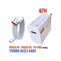 Poco F4 - Poco F5 - F5 Pro Uyumlu 67w Turbo Hızlı Şarj Aleti