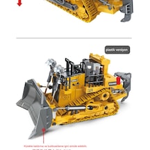 2.4g Alaşım Uzaktan Kumanda Ekskavatör Damperli Buldozer Damperli Mühendislik Tankı Yeni Oyuncak Forklift