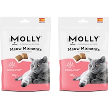 Molly Meow Moments Skin & Coat Deri Ve Tüy Bakımı Kedi Ödül Maması 60 G X 2 Adet